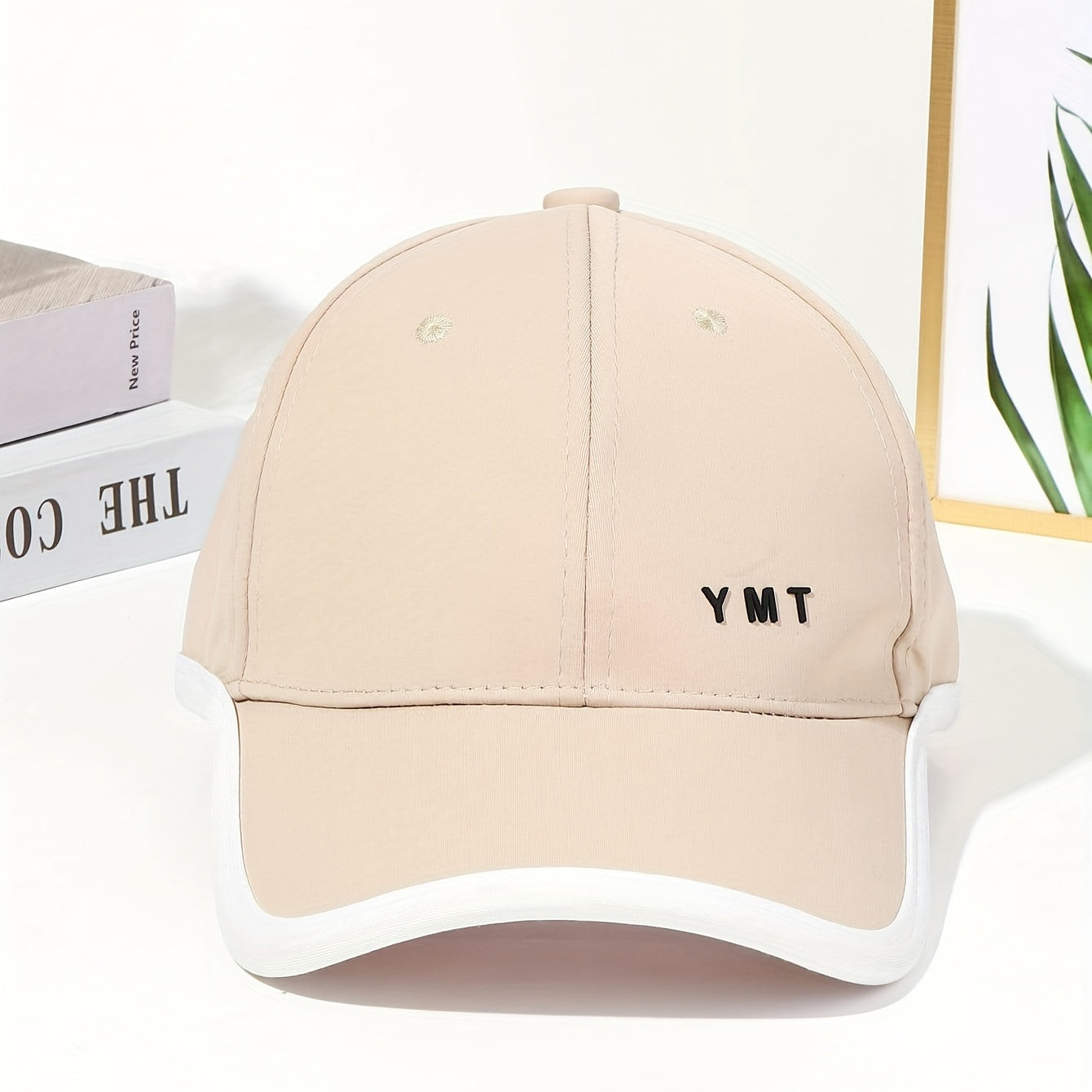 Backless Ponytail Cotton Baseball Cap Solid UV Protection Sun Hats