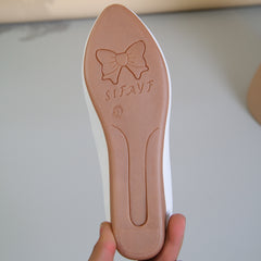 Bowknot Flat Shoes Rhinestone Almond Toe Slip On Ballet Flats