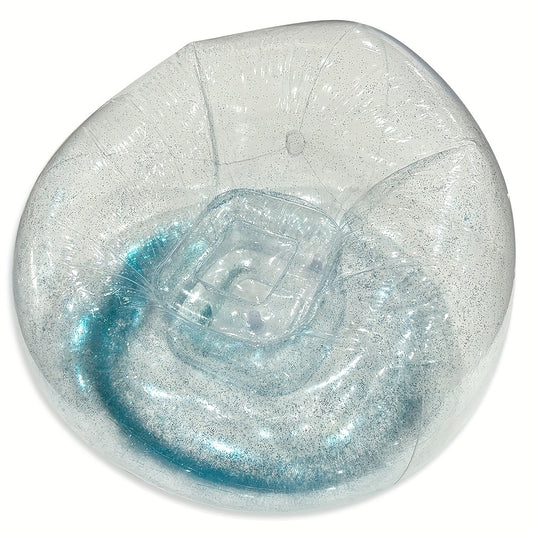 Portable Inflatable Transparent Beanbag Lounge Chair for Home Office Camping