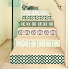 6pcs Vintage Flower Tile 3D DIY Wallpaper - Removable & Easy to Install
