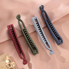 Women's Small Matte Hair Clip, Banana Shape Headdress, Hair Accessories