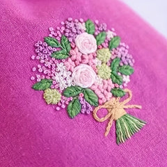 European Embroidery Kit Flowers Cross Stitch DIY