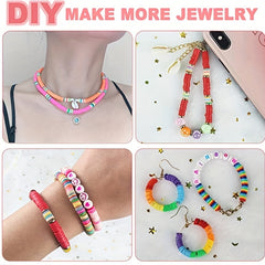 DIY 24 Colors Soft Pottery Beaded Bracelet Necklace Kit