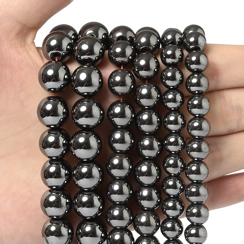 Hematite Stone Beads Round Loose Beads 4-12mm