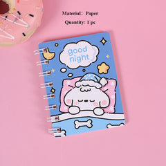 Cartoon Animal Spiral Notebook for Students Office Take Notes