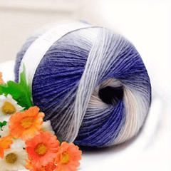 Rainbow Gradient Multicolor Yarn Thread for DIY Sweater