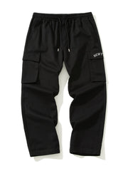 Men s Abstract Symbol Print Cropped Cargo Pants
