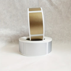 500pcs 23x42mm Scraping Film Stickers Golden Silvery DIY Scraping Card Stickers