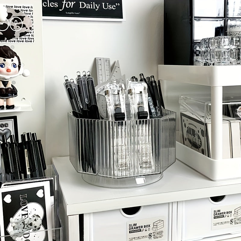Rotating Pencil Holder Marker Pen Holder Large Capacity