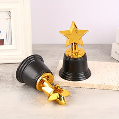 1Pc Mini Star Plastic Award Trophy Winner Trophies Reward Prize