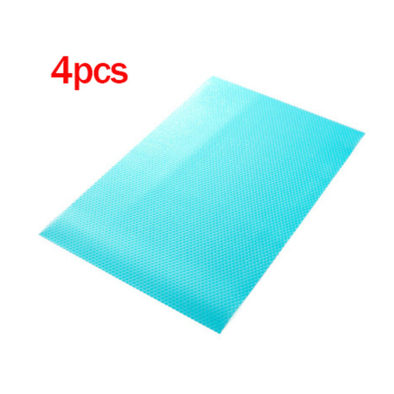 12pcs Cuttable Shelf Liners Washable Moisture-proof Fridge Mats