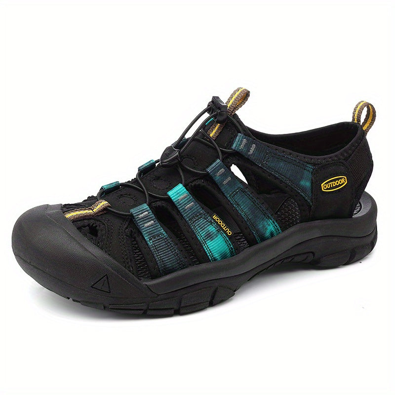 Men's Closed Toe Sandals Durable Non Slip Outdoor Hiking Shoes