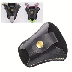 2pcs PU Leather Slingshot Waist Bag Outdoor Sports