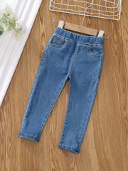 Toddler Girls Skinny Jeans High Waisted Stretch Denim Pants