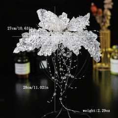 Bride Hair Comb Sequins Tassels Headwear Wedding Accessory