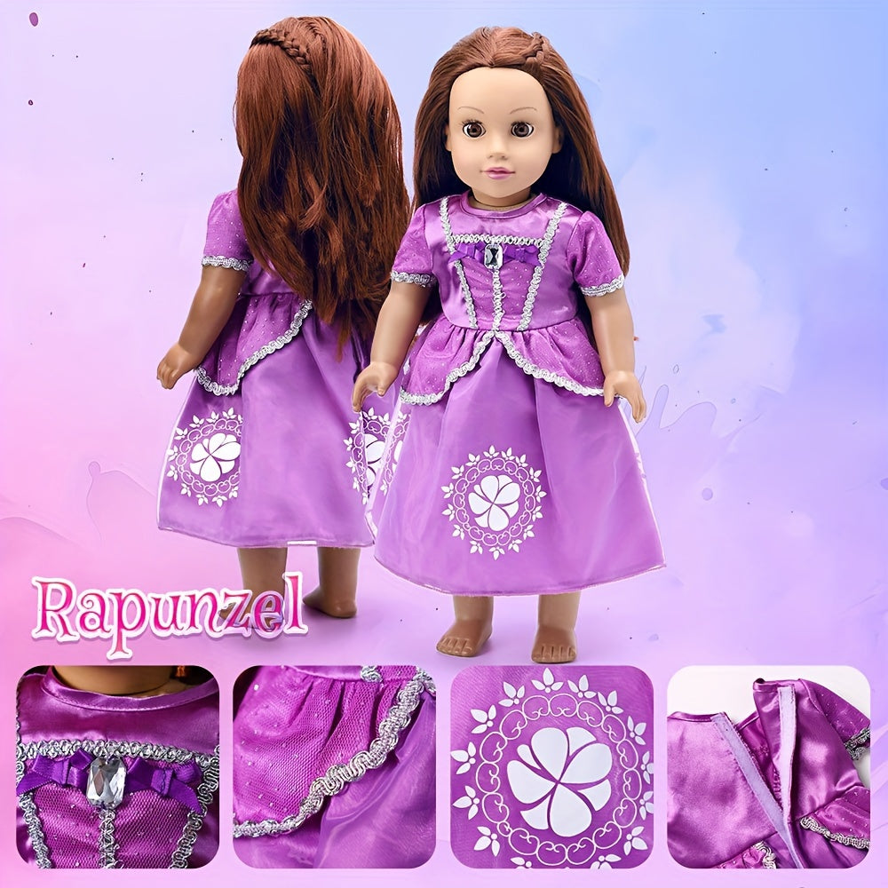 18 Inch Girl Doll Clothes Princess Dress 5pcs Gift Boxed