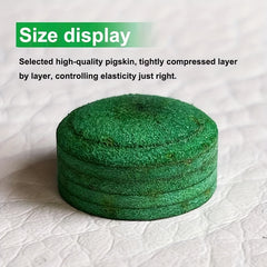 2pcs 6-Layer Leather Billiards Head for Pool Snooker 11 14mm