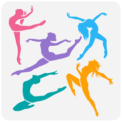 1pc HANDMAKER PET Hollow Out Stencils Dance Theme Craft