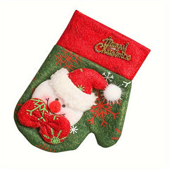 Small Non-woven Christmas Glove Ornament Candy Bag