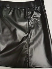 Hot Lace Trim Faux Leather Dress Up Set