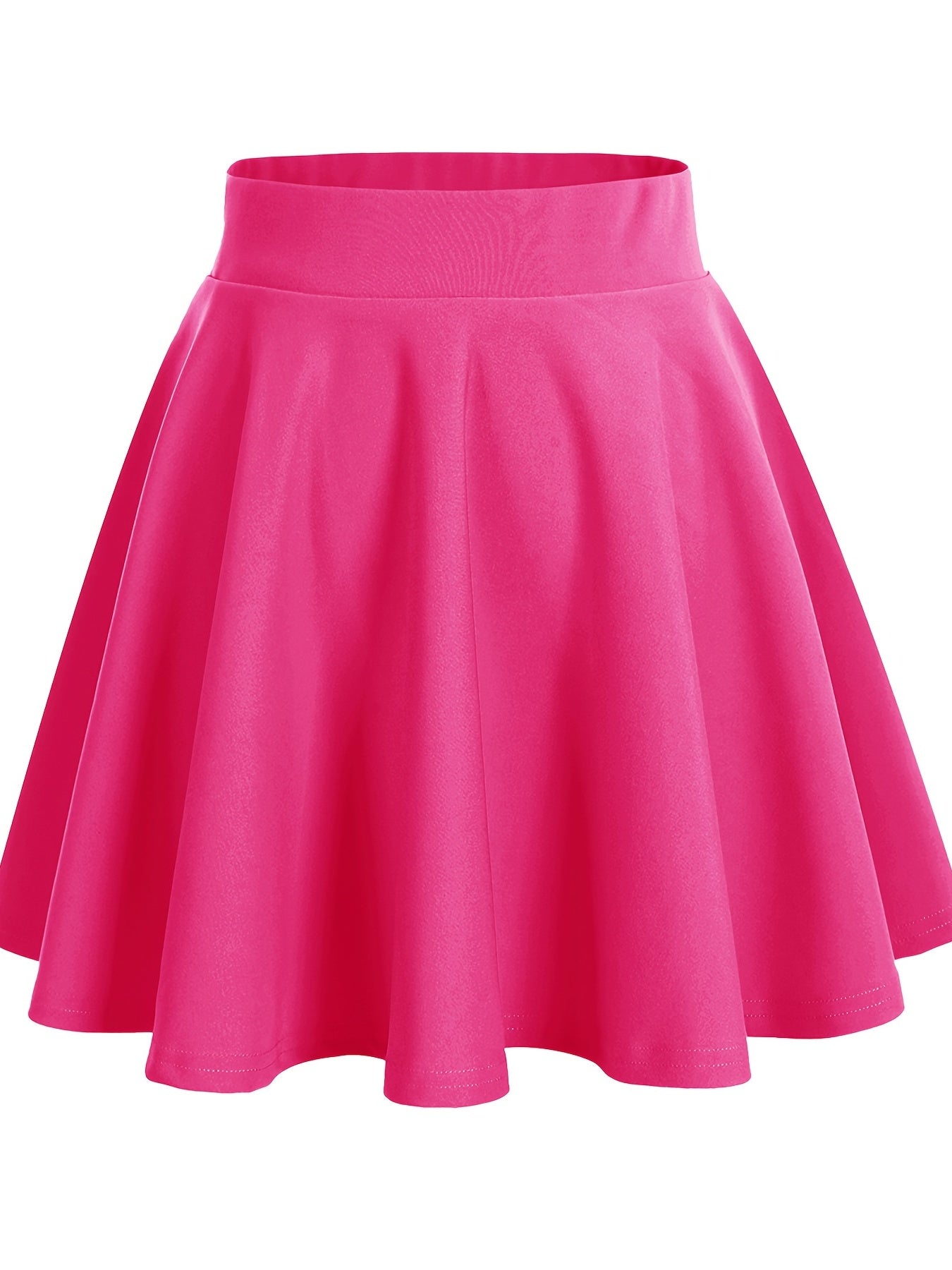 High Waist Mini Skater Skirt Women's Clothing