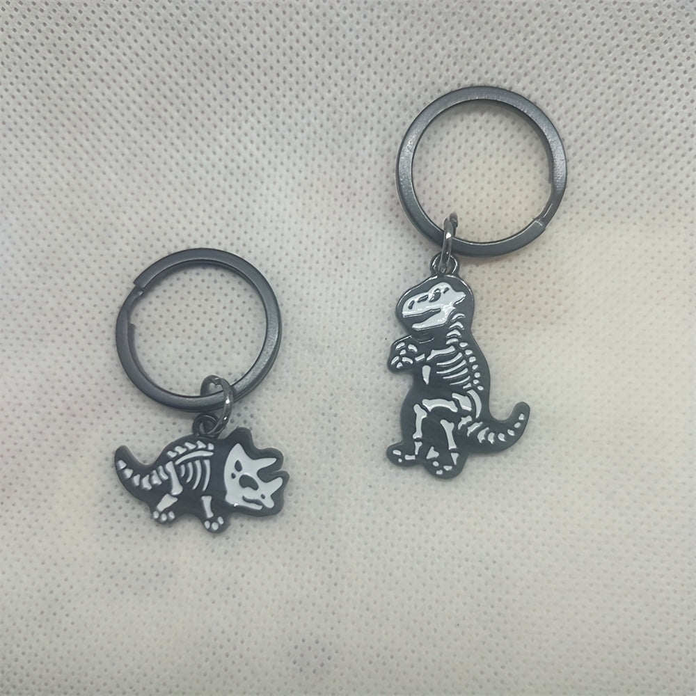 Ghost Skull Dino Keychain Halloween Gift