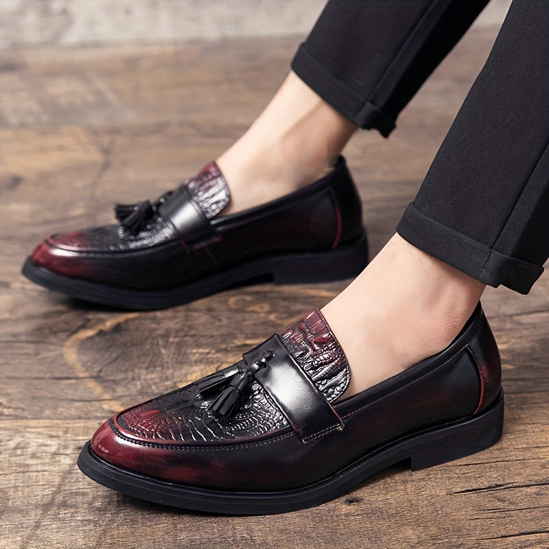 Men's Slip On Formal Dress Shoes Low Top Classic