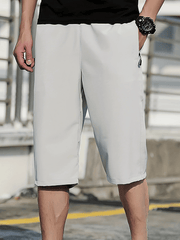 Men's Comfy Zipper Pocket Shorts for Summer Fitness
