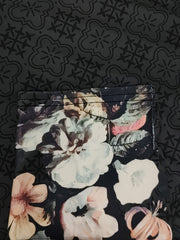 Quatrefoil & Floral Print Skinny Yoga Leggings