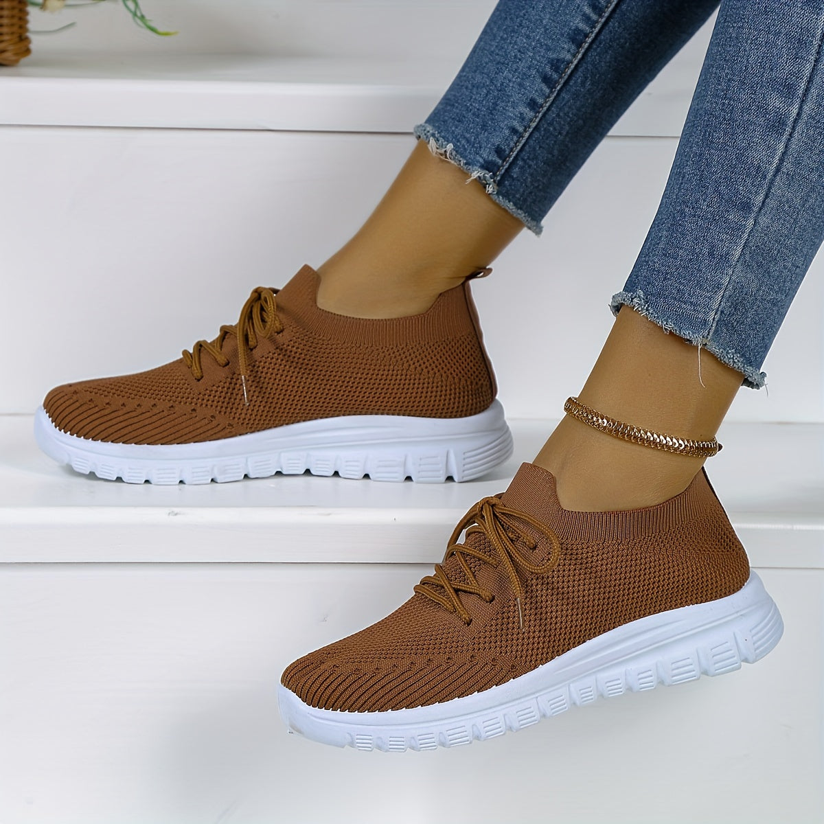 Women's Mesh Breathable Casual Sneakers Outdoor Running Shoes
