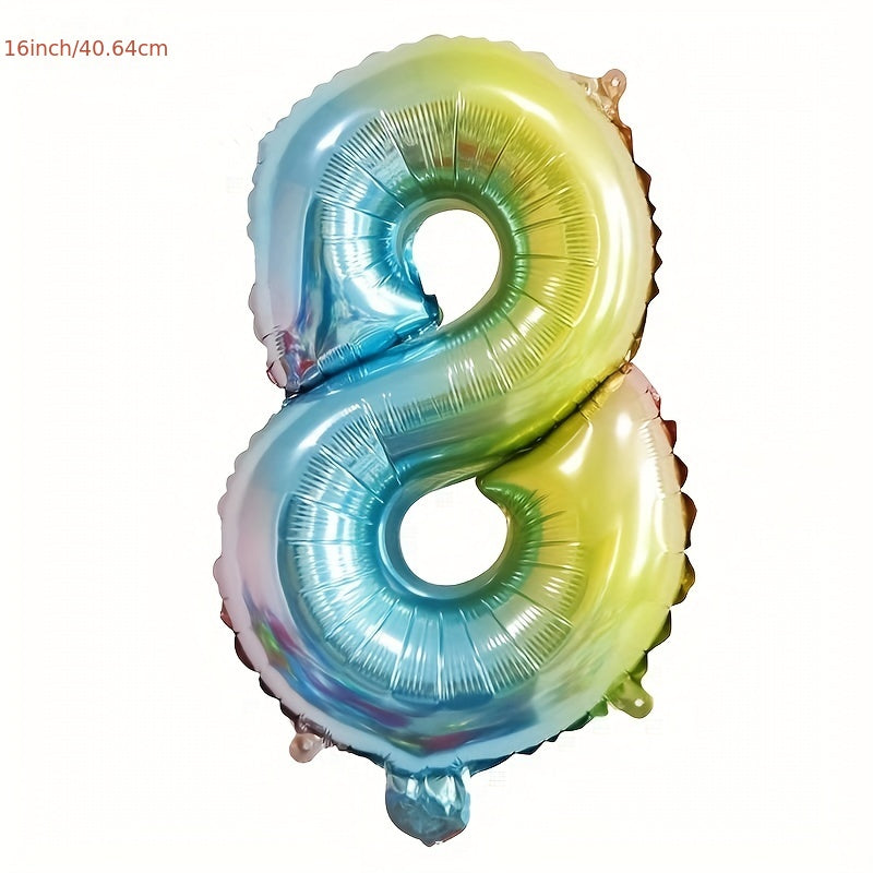 16" Number 0-9 Aluminum Film Balloon Party Decoration