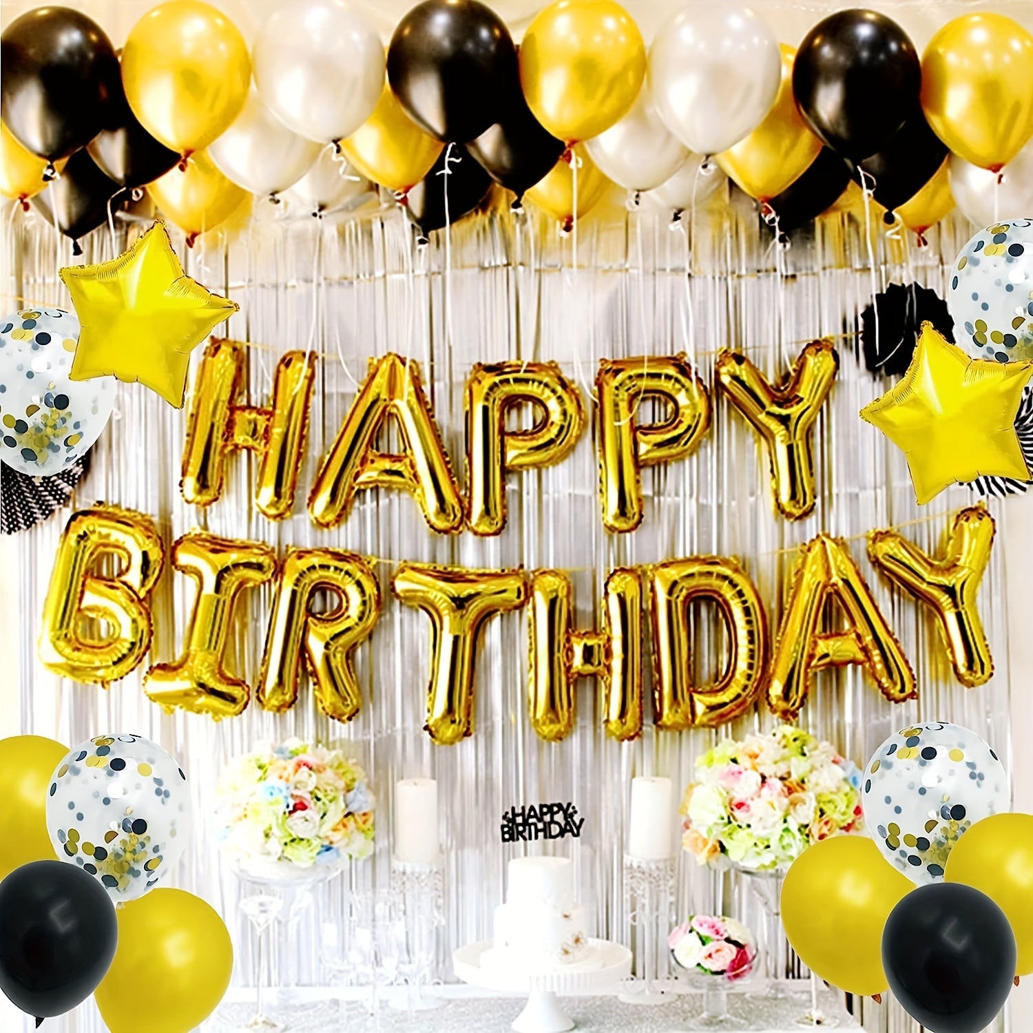 32pcs Birthday Decorations Balloons Set for Women and Girls Party