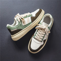 Men's Block Lightweight Skate Shoes Casual Lace Up Sneakers