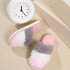 Cozy Plush House Slippers For Girls Anti-Skid Winter Shoes
