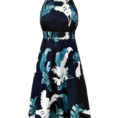 Tropical Print Maxi Cami Dress