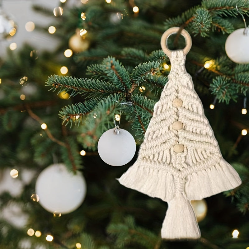 Hand Rope Weaving Christmas Tree DIY Decoration