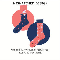 Colorful Funny Socks Novelty Crew Socks For Men Women Warm Thick Breathable Comf
