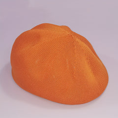 Hollow Out Crochet Beret Candy Lightweight Beret Cap Breathable Newsboy Hat