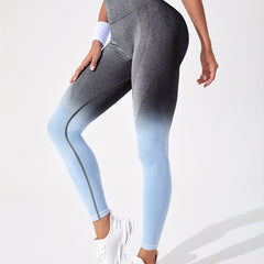 Gradient High Waist Yoga Leggings Fitness Pants