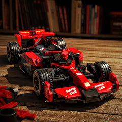 Race Car Building Blocks Toy Model Red Car Model Building Blocks Set