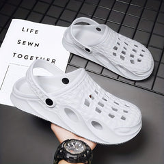 Men's Lightweight Hollow Out Sandals Slip On Clogs