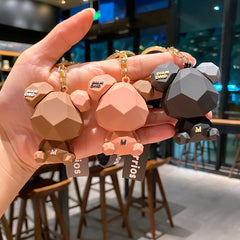 Bear Keychain Pendant for Car Keys Backpacks Wallets