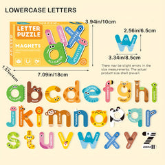 Magnetic Puzzle Stickers Set Letters Numbers Fruits Perfect Gift