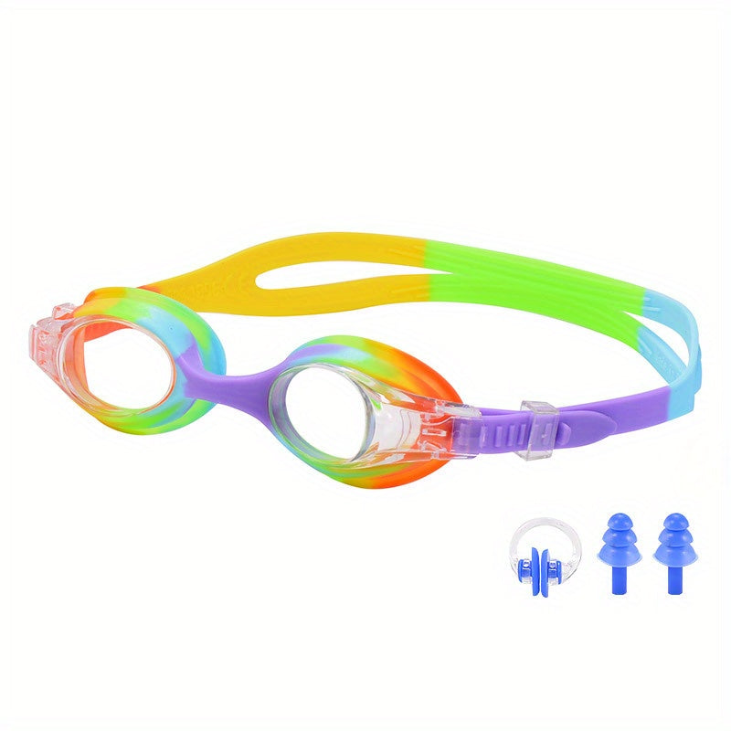 TAG Silicone Kids Swimming Goggles Waterproof Anti fog HD Swimming Glasses