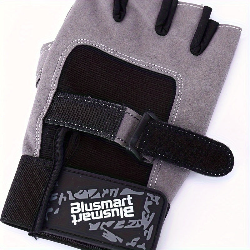 Unisex Half Finger Cycling Gloves Adjustable Non Slip
