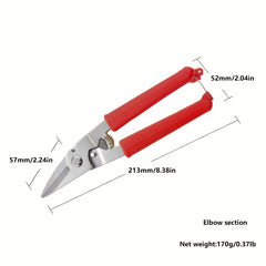 Straight Aviation Tin Snip Sheet Metal Cutter Scissors Heavy Duty Shear