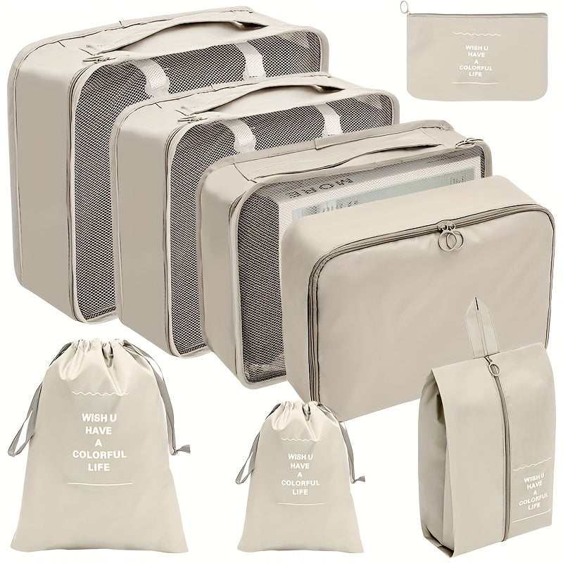 8 Pcs Travel Luggage Bag Sets - Versatile Storage Bags
