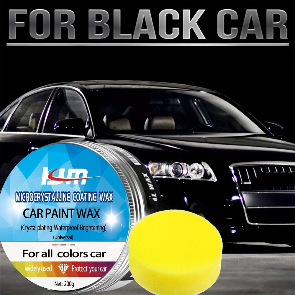 200g Car Paint Wax Crystal Coating Sponge Polishing Protection