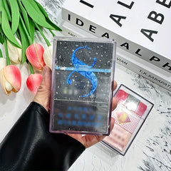 Transparent Plastic Cigarette Box 20 pack Flip Cover Rough Case