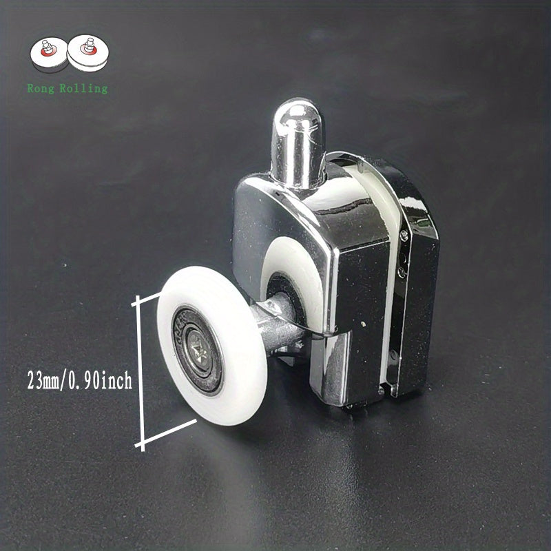 4pcs Shower Door Runner 23mm 25mm Double Pulleys Hang